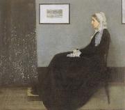 James Mcneill Whistler arrangement in grey and black the artist s mother oil painting